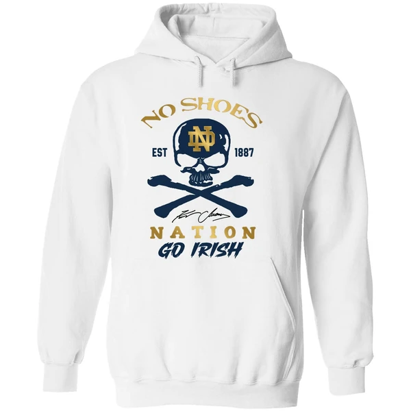 Notre Dame Fighting Irish Kenny Chesney No Shoes Nation Irish Pride Fan Hoodie - Image 8