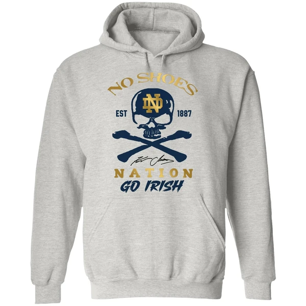Notre Dame Fighting Irish Kenny Chesney No Shoes Nation Irish Pride Fan Hoodie - Image 9