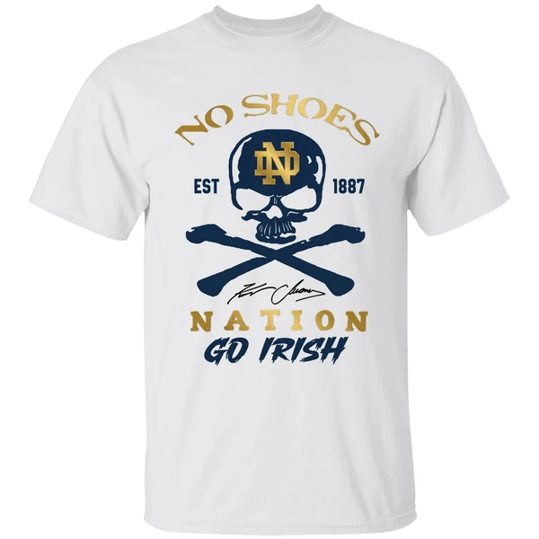 Notre Dame Fighting Irish Kenny Chesney No Shoes Nation Irish Pride Fan Shirt