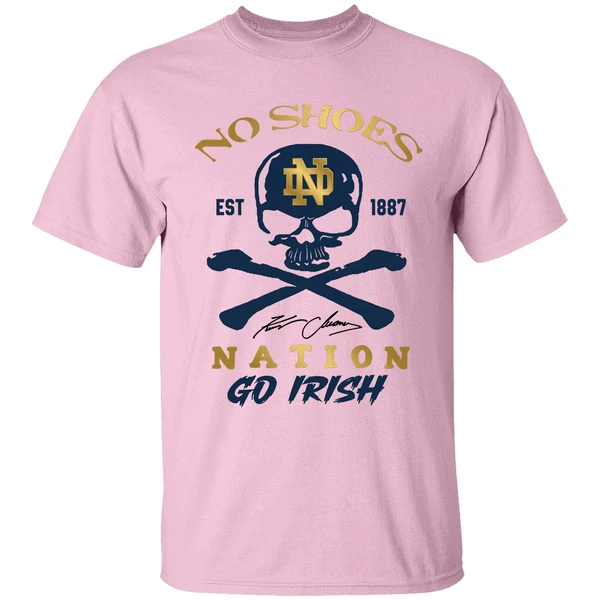 Notre Dame Fighting Irish Kenny Chesney No Shoes Nation Irish Pride Fan Shirt - Image 2
