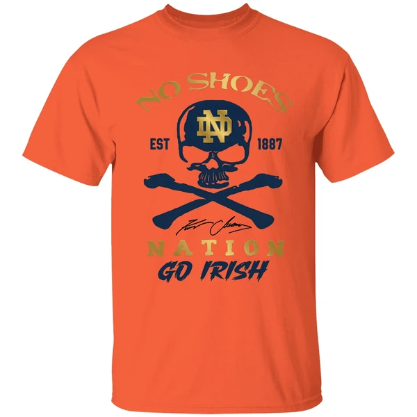 Notre Dame Fighting Irish Kenny Chesney No Shoes Nation Irish Pride Fan Shirt - Image 3