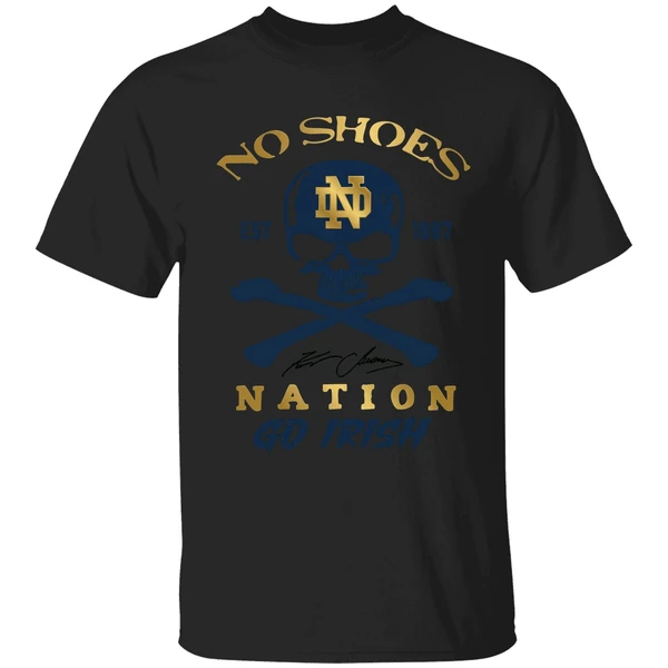 Notre Dame Fighting Irish Kenny Chesney No Shoes Nation Irish Pride Fan Shirt - Image 7