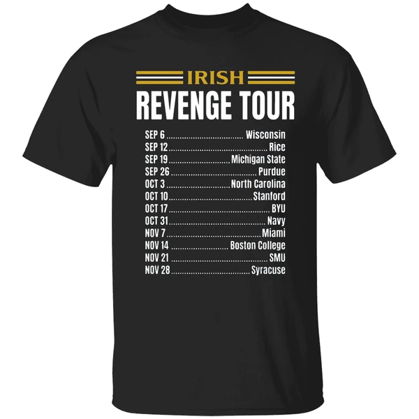 Notre Dame Fighting Irish Leave No Doubt Irish Revenge Tour 2026 Shirt
