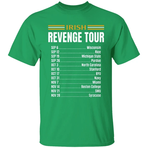 Notre Dame Fighting Irish Leave No Doubt Irish Revenge Tour 2026 Shirt - Image 2