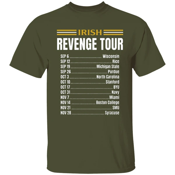 Notre Dame Fighting Irish Leave No Doubt Irish Revenge Tour 2026 Shirt - Image 4