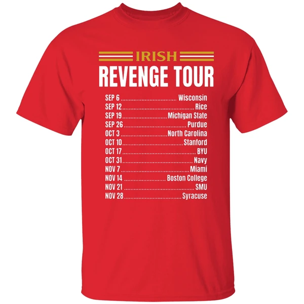 Notre Dame Fighting Irish Leave No Doubt Irish Revenge Tour 2026 Shirt - Image 7