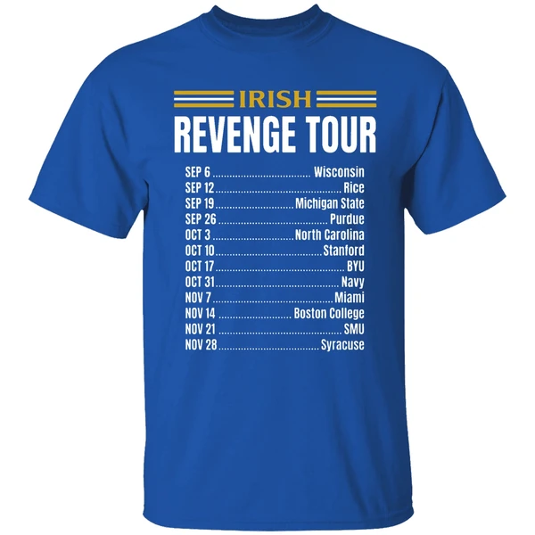 Notre Dame Fighting Irish Leave No Doubt Irish Revenge Tour 2026 Shirt - Image 8