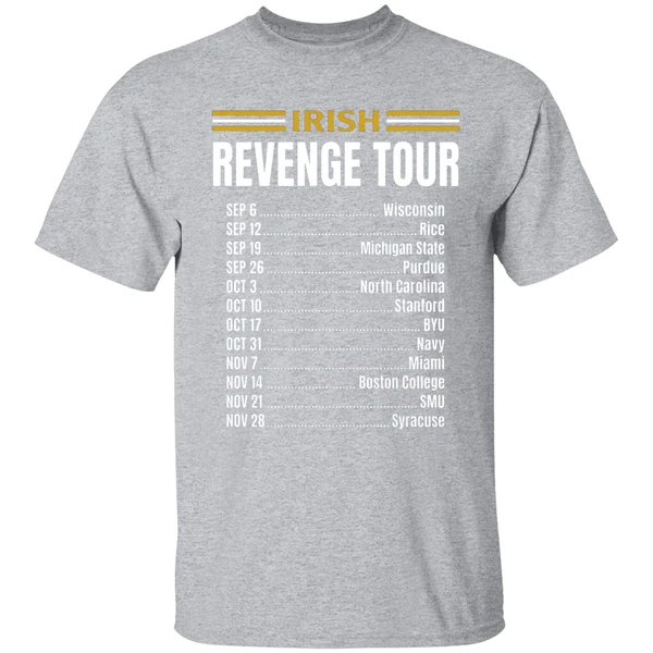 Notre Dame Fighting Irish Leave No Doubt Irish Revenge Tour 2026 Shirt - Image 9