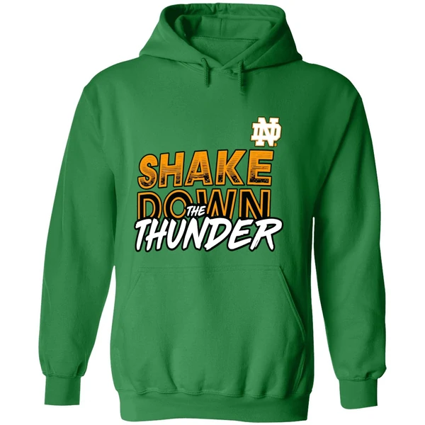 Notre Dame Fighting Irish Shake Down The Thunder Hoodie - Image 2