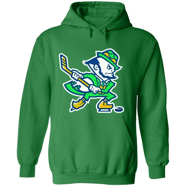 Notre Dame Hockey Leprechaun Irish Hoodie - Image 2
