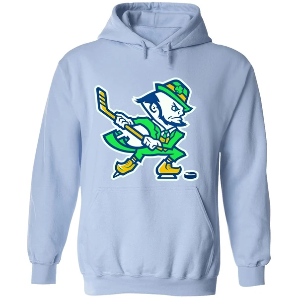 Notre Dame Hockey Leprechaun Irish Hoodie - Image 4