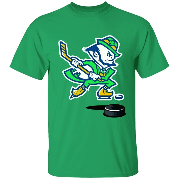 Notre Dame Hockey Leprechaun Irish Shirt - Image 8
