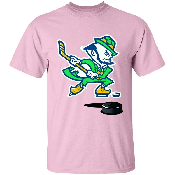 Notre Dame Hockey Leprechaun Irish Shirt - Image 2