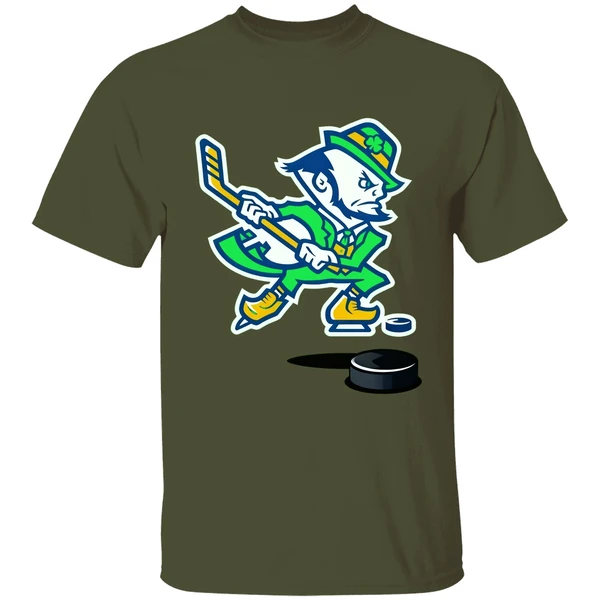Notre Dame Hockey Leprechaun Irish Shirt - Image 3