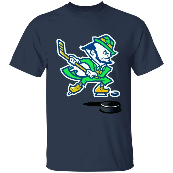 Notre Dame Hockey Leprechaun Irish Shirt - Image 4