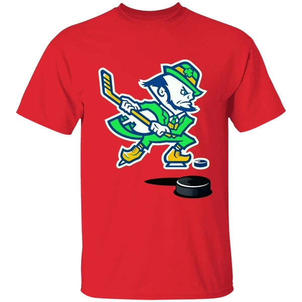 Notre Dame Hockey Leprechaun Irish Shirt - Image 6