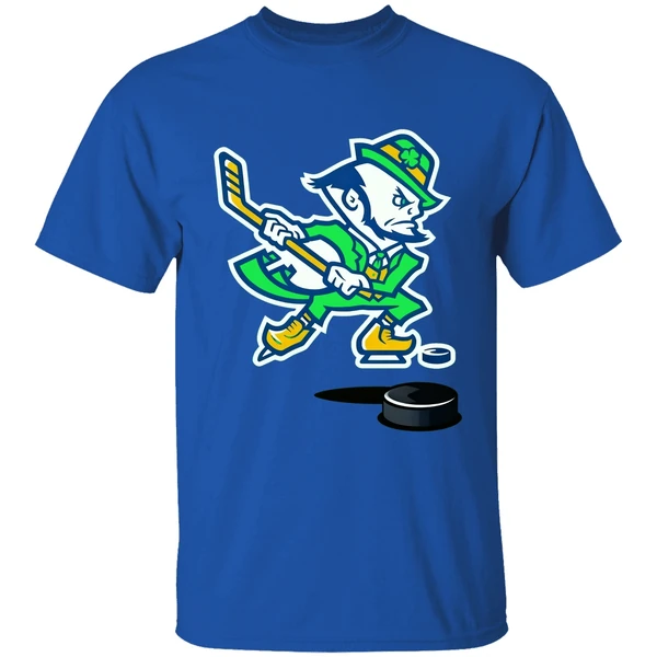 Notre Dame Hockey Leprechaun Irish Shirt - Image 7