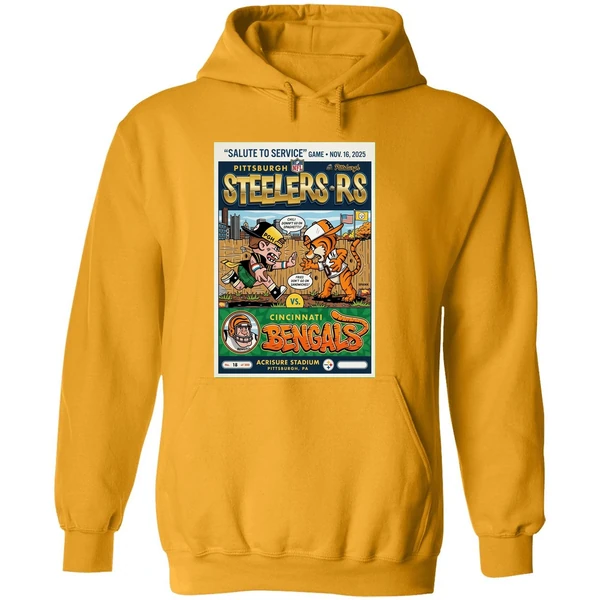 Nov 16 2025 Pittsburgh Steelers Cincinnati Bengals Gameday Poster Hoodie