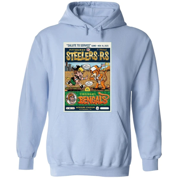 Nov 16 2025 Pittsburgh Steelers Cincinnati Bengals Gameday Poster Hoodie - Image 4