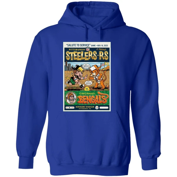Nov 16 2025 Pittsburgh Steelers Cincinnati Bengals Gameday Poster Hoodie - Image 7