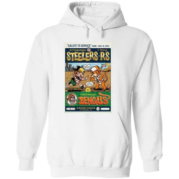 Nov 16 2025 Pittsburgh Steelers Cincinnati Bengals Gameday Poster Hoodie - Image 8