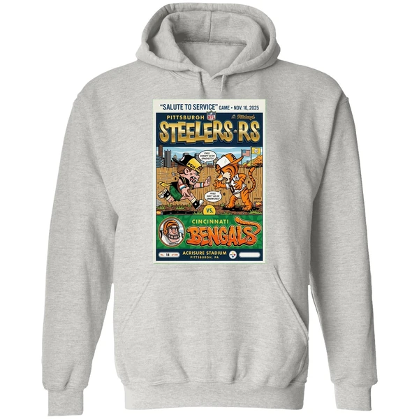 Nov 16 2025 Pittsburgh Steelers Cincinnati Bengals Gameday Poster Hoodie - Image 9