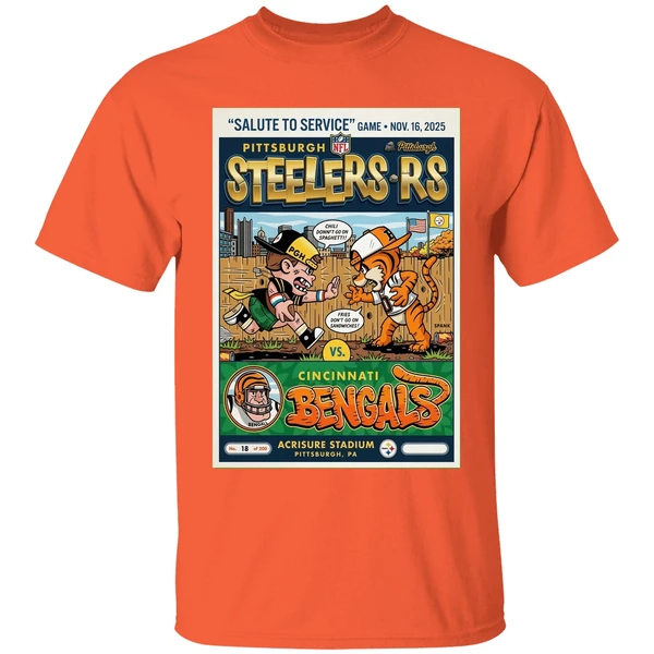 nov 16 2025 pittsburgh steelers cincinnati bengals gameday poster shirt orange