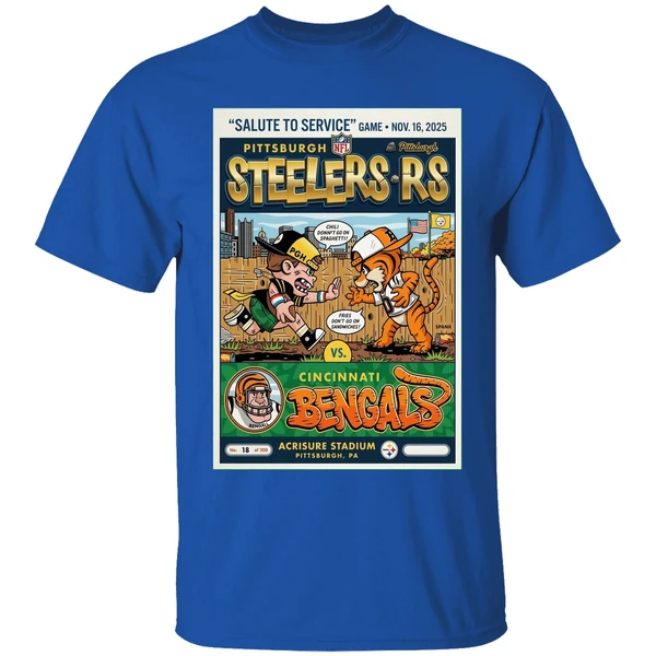 nov 16 2025 pittsburgh steelers cincinnati bengals gameday poster shirt royalblue