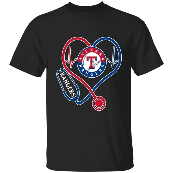Nurse Heartbeat Texas Rangers Shirt