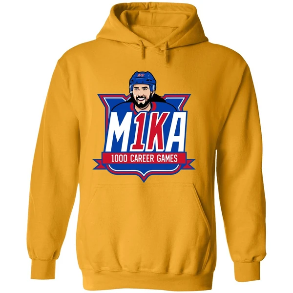 Ny Rangers Mika Zibanejad 1000th Game Graphic Hoodie