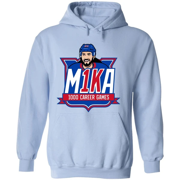Ny Rangers Mika Zibanejad 1000th Game Graphic Hoodie - Image 4