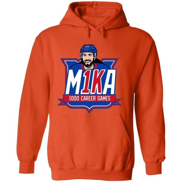 Ny Rangers Mika Zibanejad 1000th Game Graphic Hoodie - Image 6