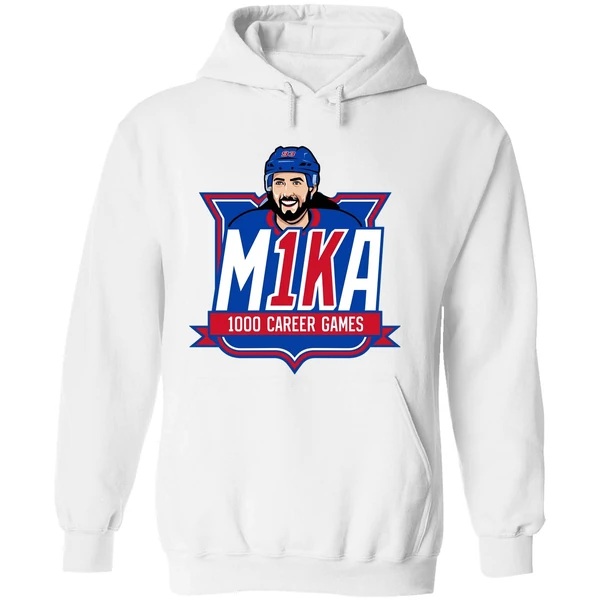 Ny Rangers Mika Zibanejad 1000th Game Graphic Hoodie - Image 8
