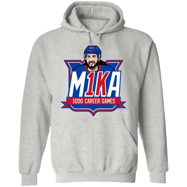 Ny Rangers Mika Zibanejad 1000th Game Graphic Hoodie - Image 9