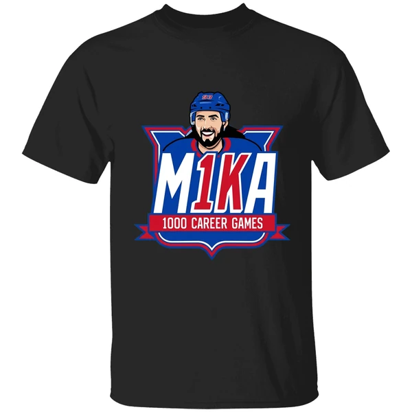 Ny Rangers Mika Zibanejad 1000th Game Graphic Shirt