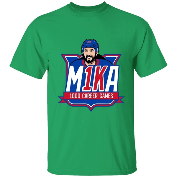 Ny Rangers Mika Zibanejad 1000th Game Graphic Shirt - Image 2