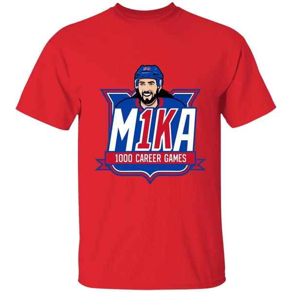 Ny Rangers Mika Zibanejad 1000th Game Graphic Shirt - Image 7
