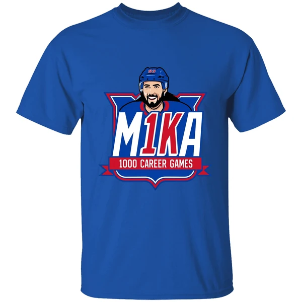 Ny Rangers Mika Zibanejad 1000th Game Graphic Shirt - Image 8