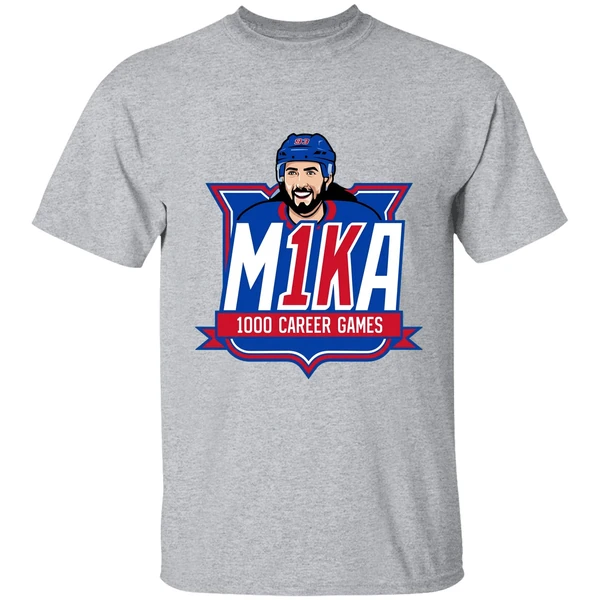 Ny Rangers Mika Zibanejad 1000th Game Graphic Shirt - Image 9