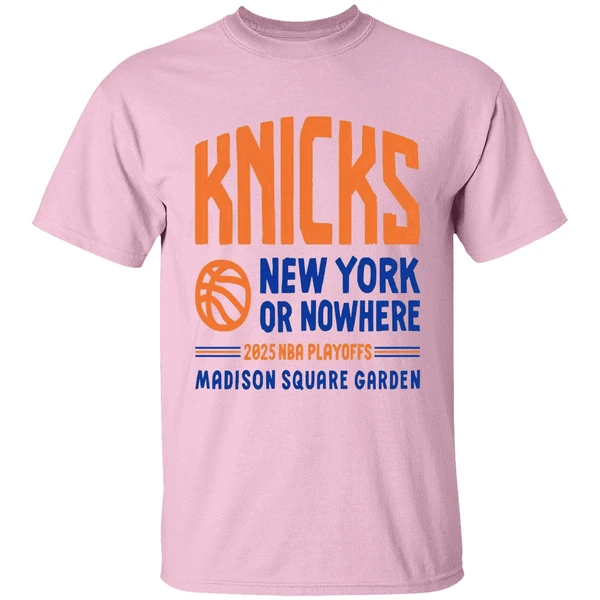 Nyon New York Knicks Playoffs 2025 New York Or Nowhere Madison Square Garden Shirt - Image 2