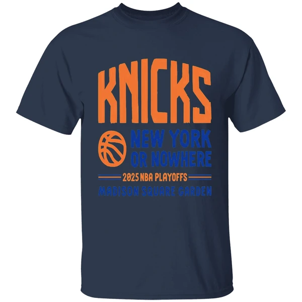 Nyon New York Knicks Playoffs 2025 New York Or Nowhere Madison Square Garden Shirt - Image 4