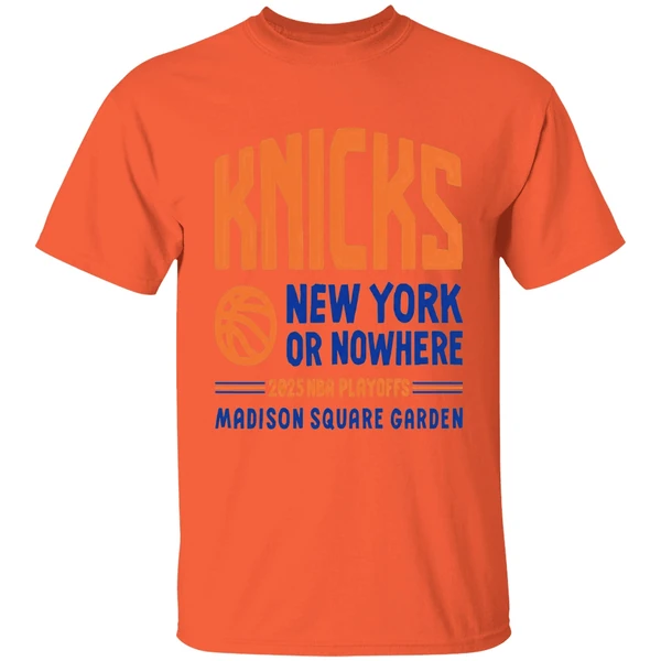 Nyon New York Knicks Playoffs 2025 New York Or Nowhere Madison Square Garden Shirt - Image 5