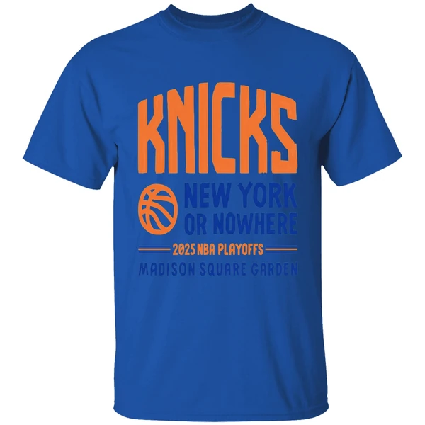 Nyon New York Knicks Playoffs 2025 New York Or Nowhere Madison Square Garden Shirt - Image 7