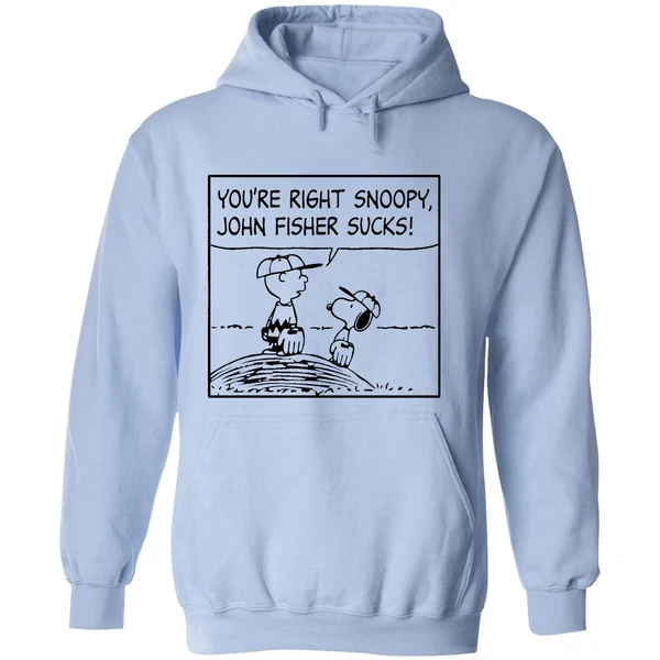 Oakland Athletics Peanuts Youre Right Snoopy John Fisher Sucks Hoodie - Image 4