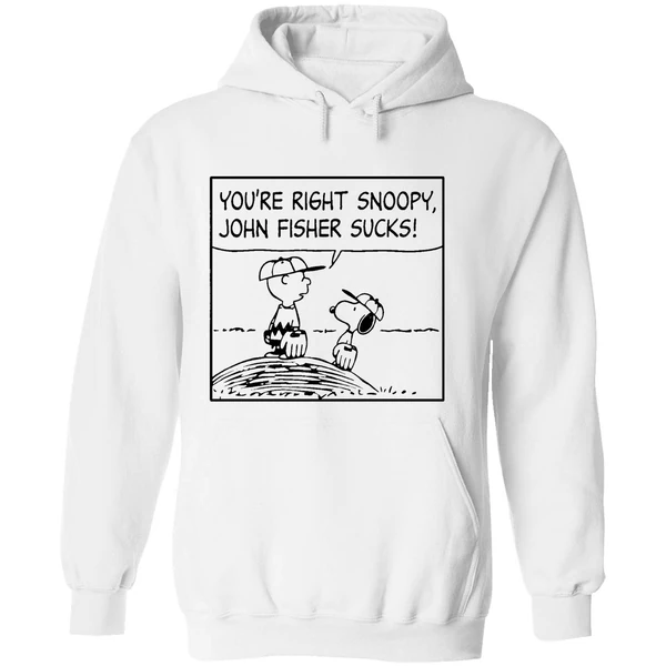 Oakland Athletics Peanuts Youre Right Snoopy John Fisher Sucks Hoodie - Image 8