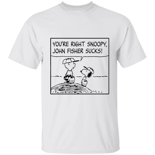 Oakland Athletics Peanuts Youre Right Snoopy John Fisher Sucks Shirt