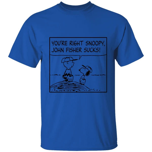 Oakland Athletics Peanuts Youre Right Snoopy John Fisher Sucks Shirt - Image 5
