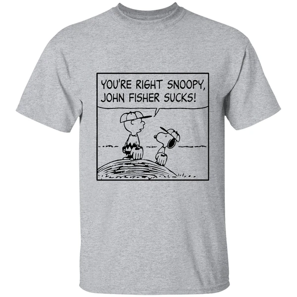 Oakland Athletics Peanuts Youre Right Snoopy John Fisher Sucks Shirt - Image 6