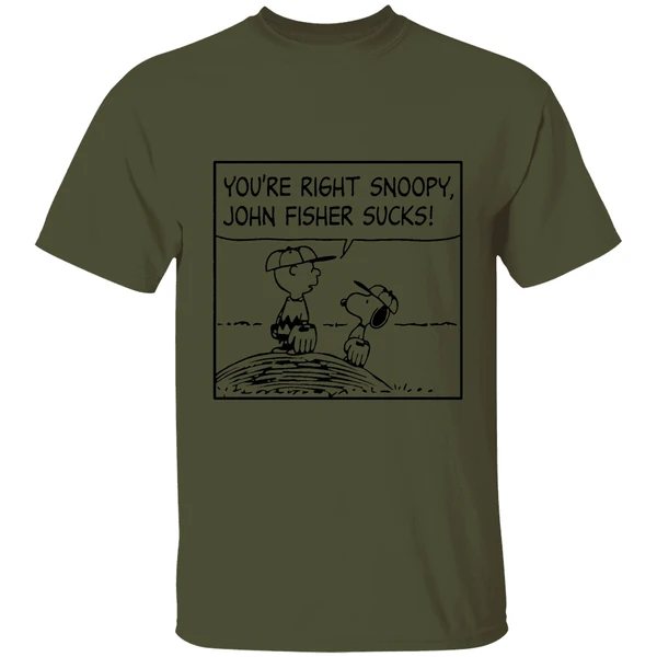 Oakland Athletics Peanuts Youre Right Snoopy John Fisher Sucks Shirt - Image 9