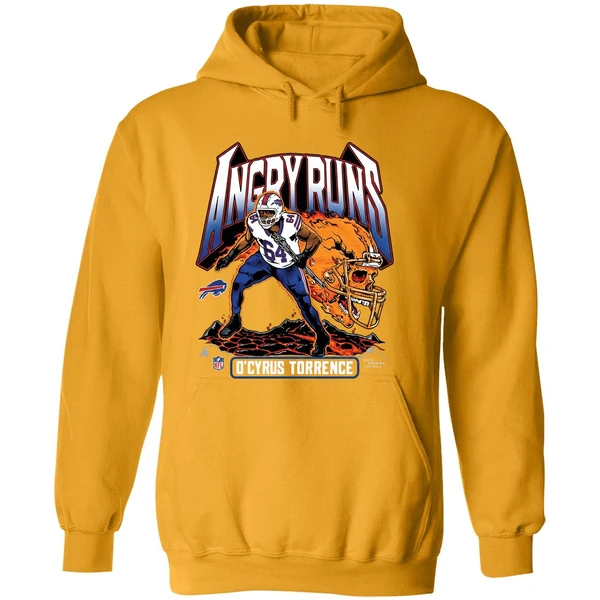 Ocyrus Torrence Buffalo Bills Angry Runs 2025 Hoodie